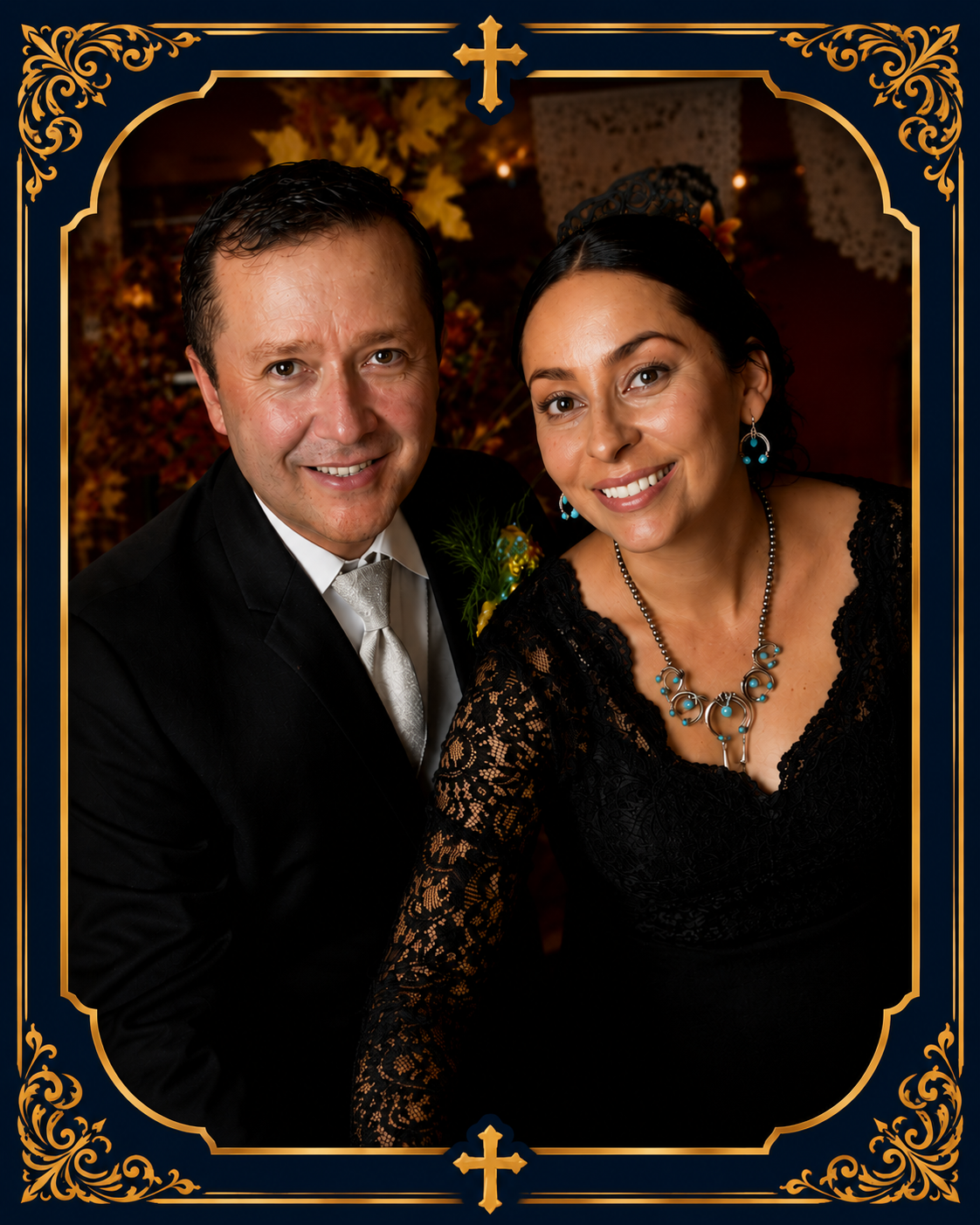 Damian and Alisha Chavez, founders of Saints on a Shelf.